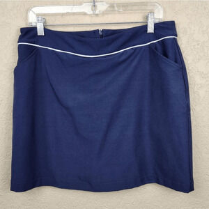 Pebble Beach Navy Blue with White Trim Golf Skort Size 12 (2871)